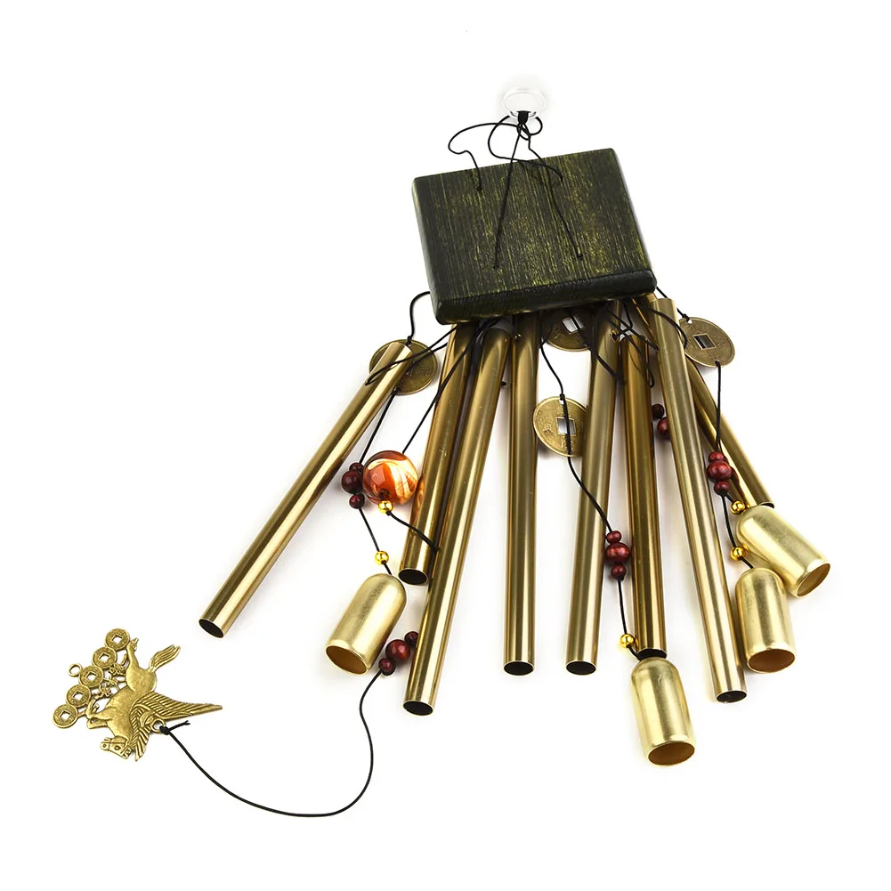 Large Wind Chimes Bells Hanging Ornament Metal Tubes Aluminum Pipe Copper Coins Pendant Outdoor Yard Garden Home Decoration 63cm
Large Wind Chimes Bells Hanging Ornament Metal Tubes Aluminum Pipe Copper Coins Pendant Outdoor Yard Garden Home Decoration 63cm