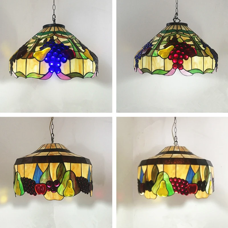 Tiffany Stained Glass Pendant Lights Vintage Mediterranean Baroque Retro Hanging Lamp for Dining Room Bar Kitchen Light Fixtures
Tiffany Stained Glass Pendant Lights Vintage Mediterranean Baroque Retro Hanging Lamp for Dining Room Bar Kitchen Light Fixtures