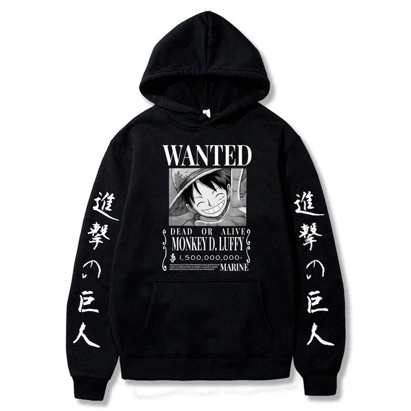 Japanese Anime Hoodie for Men Women Wanted Poster Print Sweatshirts Manga Cartoon Pullover Casual Harajuku Streetwear Unisex
Japanese Anime Hoodie for Men Women Wanted Poster Print Sweatshirts Manga Cartoon Pullover Casual Harajuku Streetwear Unisex