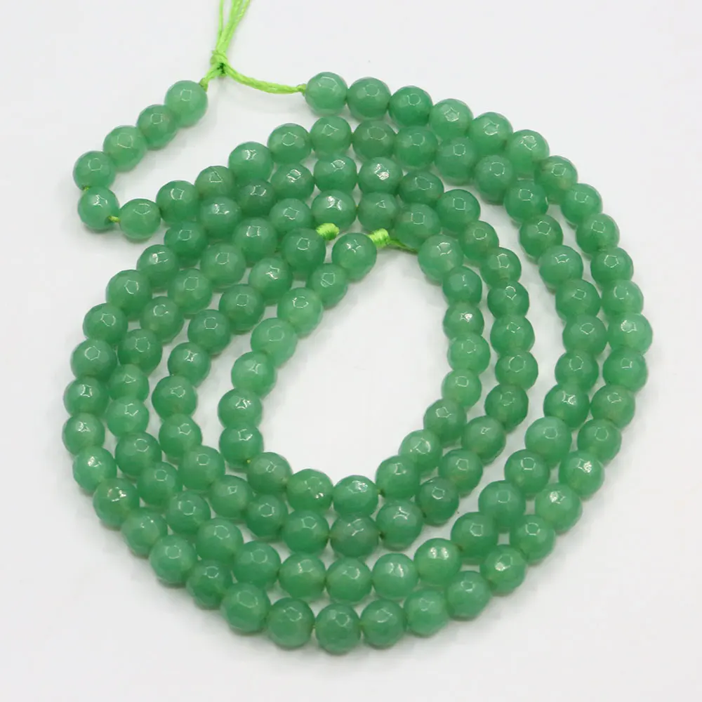 6mm 5 Strands Green Aventurine Jade Round Faceted Beads Gemstone Beads 15" Strand Jewelry Making DIY
6mm 5 Strands Green Aventurine Jade Round Faceted Beads Gemstone Beads 15" Strand Jewelry Making DIY