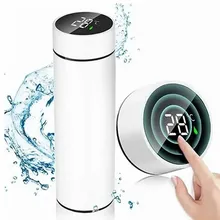 Stainless steel thermos bottle with digital temperature display, Intelligent temperature measurement cup, LED, 500ml