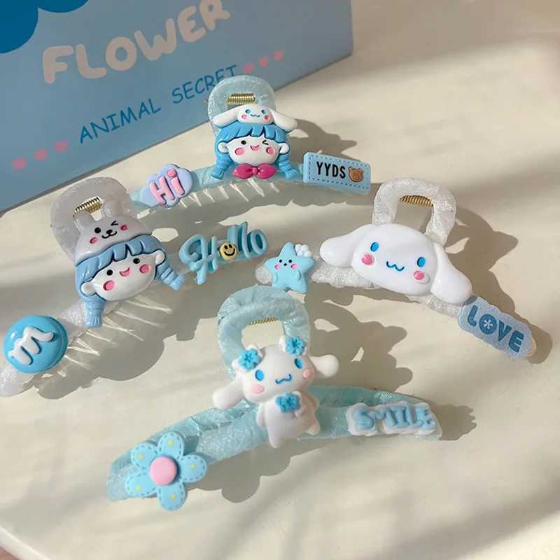 Милый зажим для волос Cinnamoroll, милый зажим для волос, женская летняя половинная завязка, задняя часть головы, большой зажим для акулы, подарки ...
Милый зажим для волос Cinnamoroll, милый зажим для волос, женская летняя половинная завязка, задняя часть головы, большой зажим для акулы, подарки ...