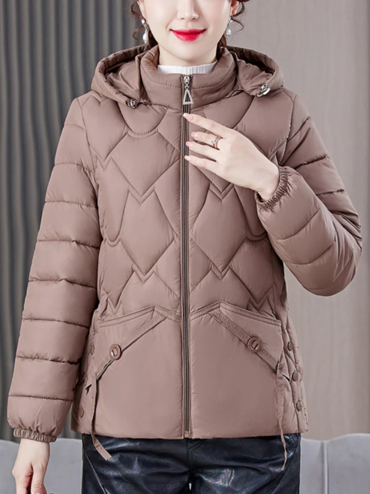 Winter Jackets for Women Coat Hooded Slim Thick Warm Parkas Korean Clothing Zipper Quilted Coat Casual Female Outwear Streetwear
Winter Jackets for Women Coat Hooded Slim Thick Warm Parkas Korean Clothing Zipper Quilted Coat Casual Female Outwear Streetwear