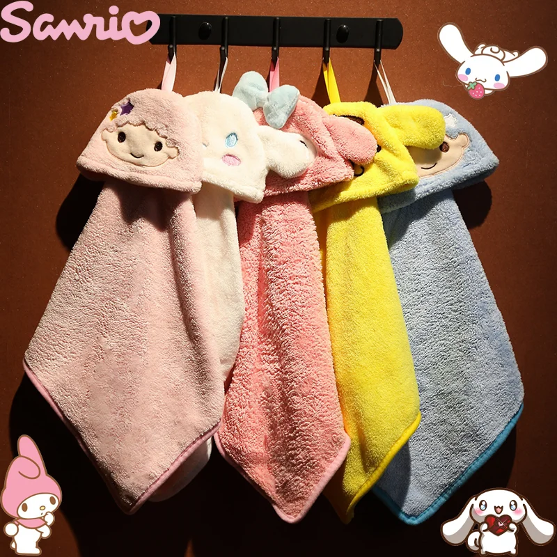 Sanrio Hello Kitty Hand Towel Kuromi Cinnamoroll Cartoon Household Coral Fleece Hanging Hand Towel Absorbent Towel Kitchen Wipes
Sanrio Hello Kitty Hand Towel Kuromi Cinnamoroll Cartoon Household Coral Fleece Hanging Hand Towel Absorbent Towel Kitchen Wipes