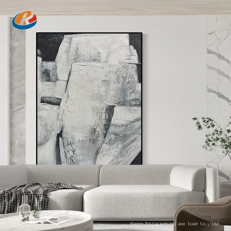 

Simple Gray Design Abstract Oil Painting Wall Art Home Decoration Picture Paintings Unframed Cheap Paintings Artwork Room Decor