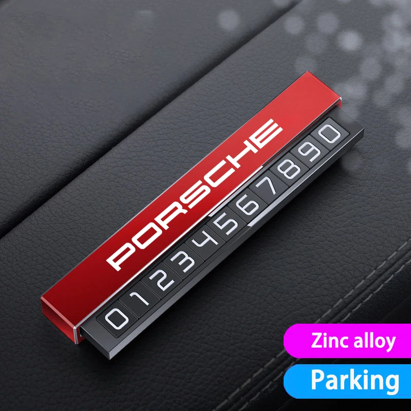 For Porsche Macan Cayenne Panamera 718 911 Cayman Car-Styling Temporary Parking Card Phone Number Plate Telephone Park Stop Card
For Porsche Macan Cayenne Panamera 718 911 Cayman Car-Styling Temporary Parking Card Phone Number Plate Telephone Park Stop Card