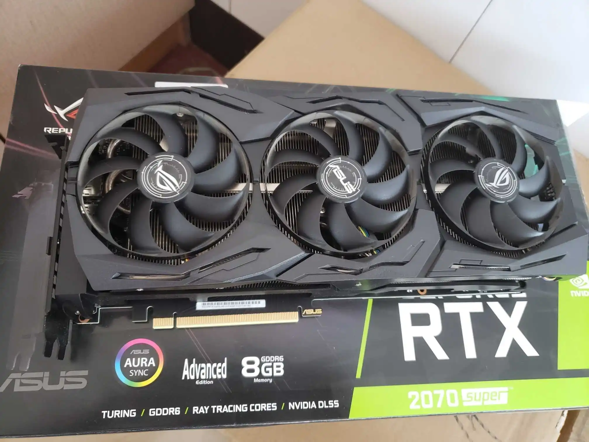 Rtx2070super rtx2070s 8g light and shadow tracking chicken eating graphics card 9.5 NEW
Rtx2070super rtx2070s 8g light and shadow tracking chicken eating graphics card 9.5 NEW