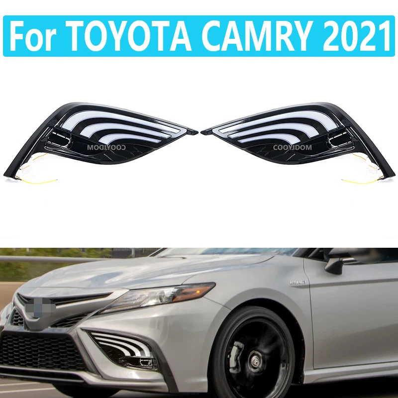 For Toyota CAMRY 2021 1 Pair Dynamic LED DRL Headlight Front Bumper Driving Fog Lamp LED Fog Lights Cover Grill Bezel
For Toyota CAMRY 2021 1 Pair Dynamic LED DRL Headlight Front Bumper Driving Fog Lamp LED Fog Lights Cover Grill Bezel