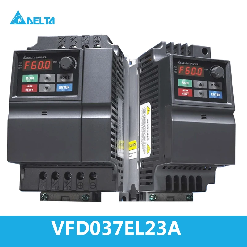 VFD037EL23A New Delta VFD-EL Series 3 Phase 3.7KW 220V Frequency Converter Variable Speed AC Motor Drives Inverter
VFD037EL23A New Delta VFD-EL Series 3 Phase 3.7KW 220V Frequency Converter Variable Speed AC Motor Drives Inverter