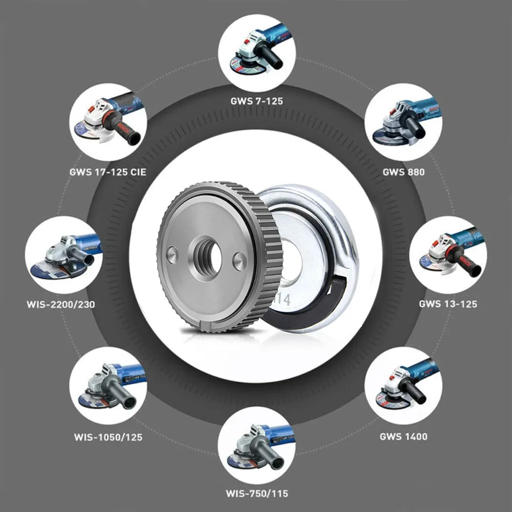 2PCS Locking Plate Chuck For M14 Angle Grinder Chuck Tools Quick Clamping Quick Release Nut Self-locking M14 Thread Accessories
2PCS Locking Plate Chuck For M14 Angle Grinder Chuck Tools Quick Clamping Quick Release Nut Self-locking M14 Thread Accessories