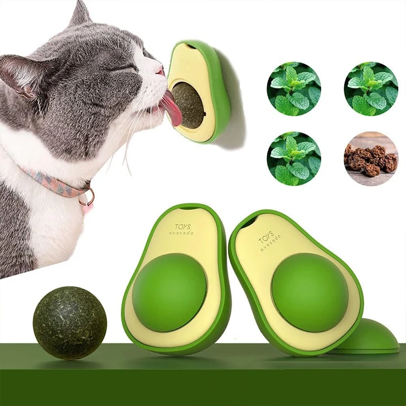 Catnip Avocado Cat Toys Edible Licking Balls Snack Healthy Rotatable Treats Toys Kitten Playing Toy Pet Toys
Catnip Avocado Cat Toys Edible Licking Balls Snack Healthy Rotatable Treats Toys Kitten Playing Toy Pet Toys