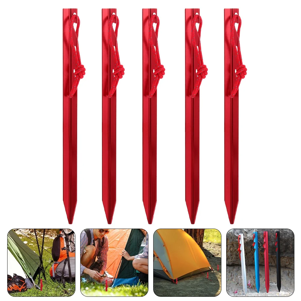 5Pcs Ground Tent Stakes with Rope Nails Stake Camping Tent Stakes Hiking Equipment
5Pcs Ground Tent Stakes with Rope Nails Stake Camping Tent Stakes Hiking Equipment