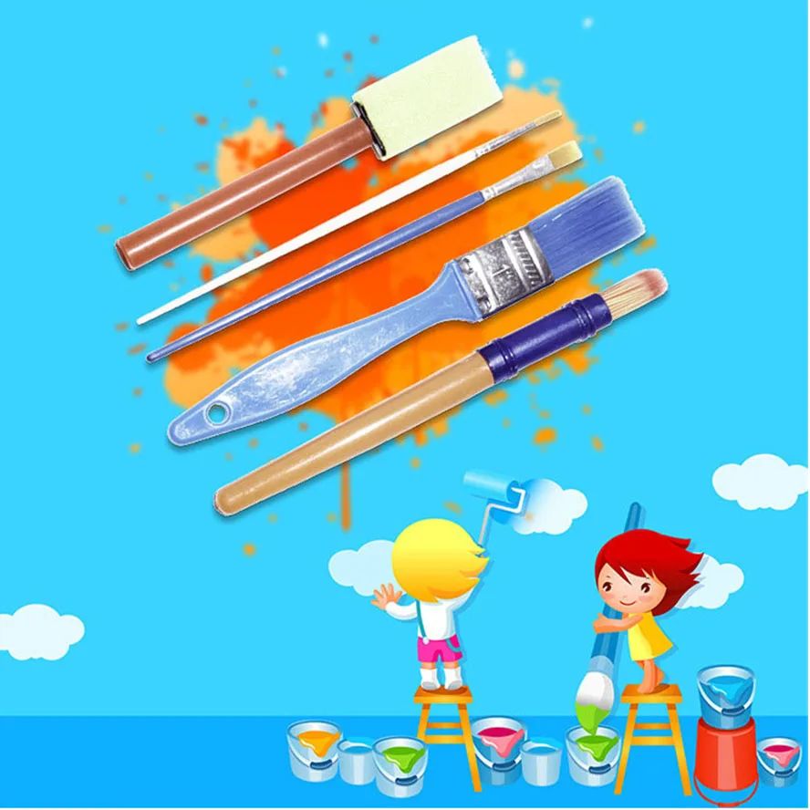 Painting Tool for Children Educational Paint Toy DIY Sponge Paint Roller Brush Kids Drawing Toys Kindergarten ArtCrafts Brushes
Painting Tool for Children Educational Paint Toy DIY Sponge Paint Roller Brush Kids Drawing Toys Kindergarten ArtCrafts Brushes