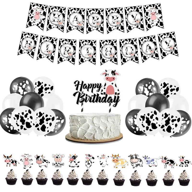 New Farm Dairy Cows Theme Child Birthday Party Decorations Disposable Plates Tablecloth Cups Balloon Baby Shower Party Supplies
New Farm Dairy Cows Theme Child Birthday Party Decorations Disposable Plates Tablecloth Cups Balloon Baby Shower Party Supplies