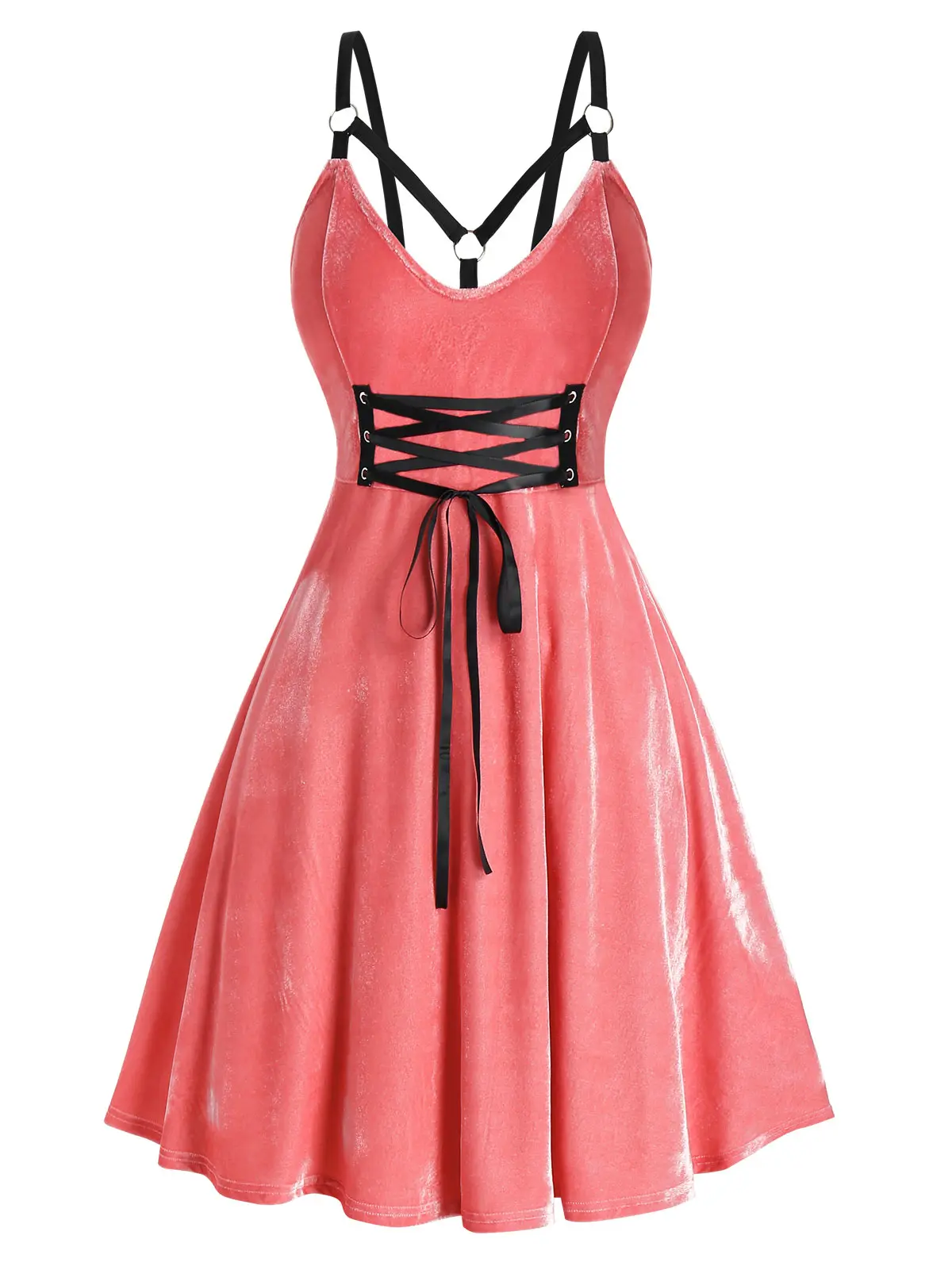 ROSEGAL Light Pink O Ring Strap Dress Vestidos Women's Sexy High Waist Sleeveless Lace Up Velour Flare And Flare Dresses 5XL
ROSEGAL Light Pink O Ring Strap Dress Vestidos Women's Sexy High Waist Sleeveless Lace Up Velour Flare And Flare Dresses 5XL