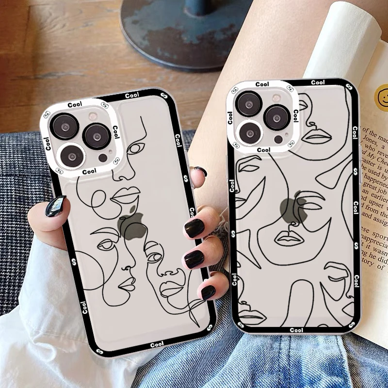 Funny Abstract Art Lines Fashion Phone Case For IPhone 13 14 Pro Max XS XR 12 11 Pro 13 Mini 6 7 8 Plus Soft Clear Back Cover
Funny Abstract Art Lines Fashion Phone Case For IPhone 13 14 Pro Max XS XR 12 11 Pro 13 Mini 6 7 8 Plus Soft Clear Back Cover