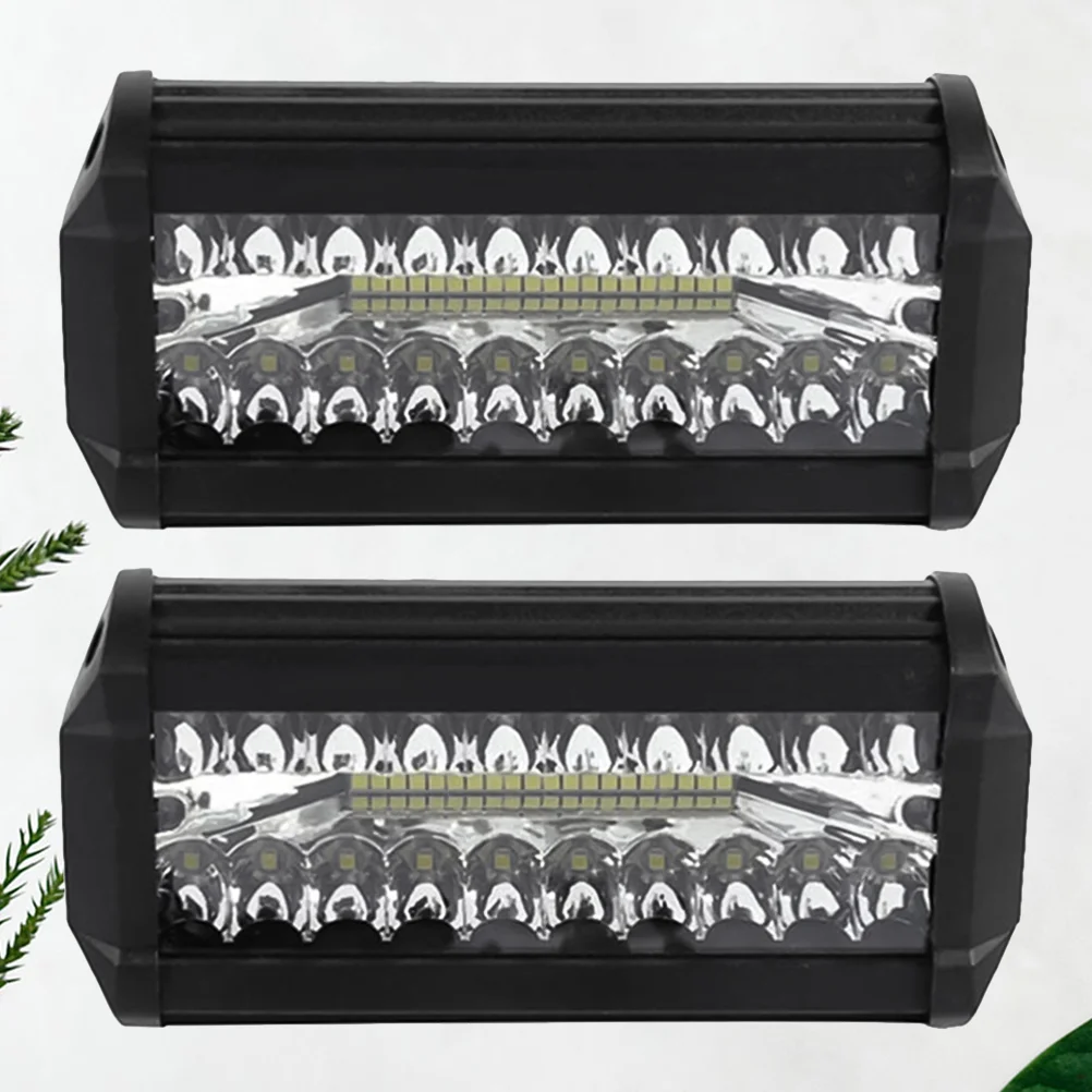 

2pcs 120W LED Work Light Bar Offroad Driving Lamp 4WD ATV Spot Floodlight for SUV Truck Car (Black)