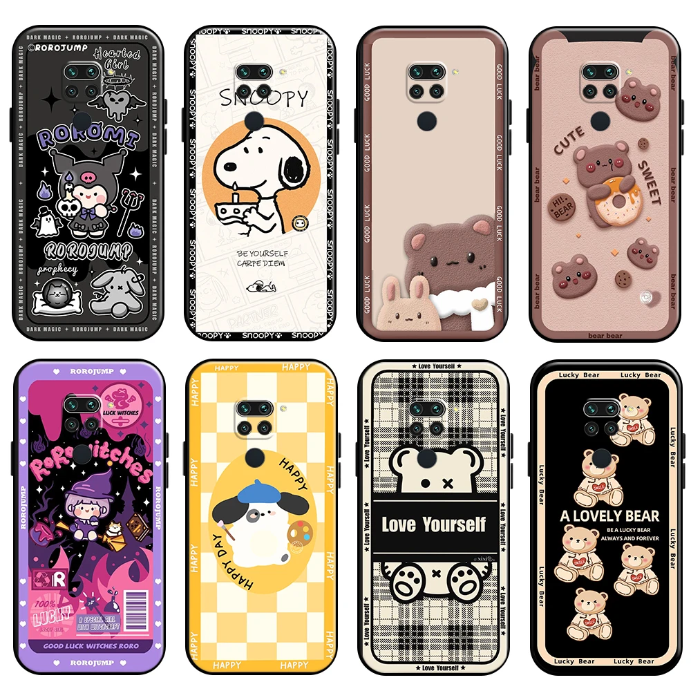 Fashion Cute Cartoon Bear For Xiaomi Redmi Note 9 5G 9 Pro 9T Phone Case Back Silicone Cover Soft Liquid Silicon Black Coque
Fashion Cute Cartoon Bear For Xiaomi Redmi Note 9 5G 9 Pro 9T Phone Case Back Silicone Cover Soft Liquid Silicon Black Coque