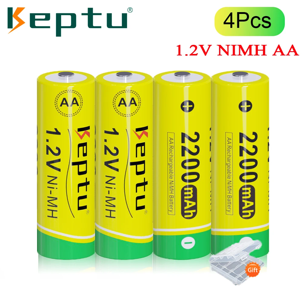 

AA Rechargeable Battery Aa 2200mAh 1.2V Nimh Batteries Rechargeable aa Battery 2A Batteria for Led Flashlight Toy