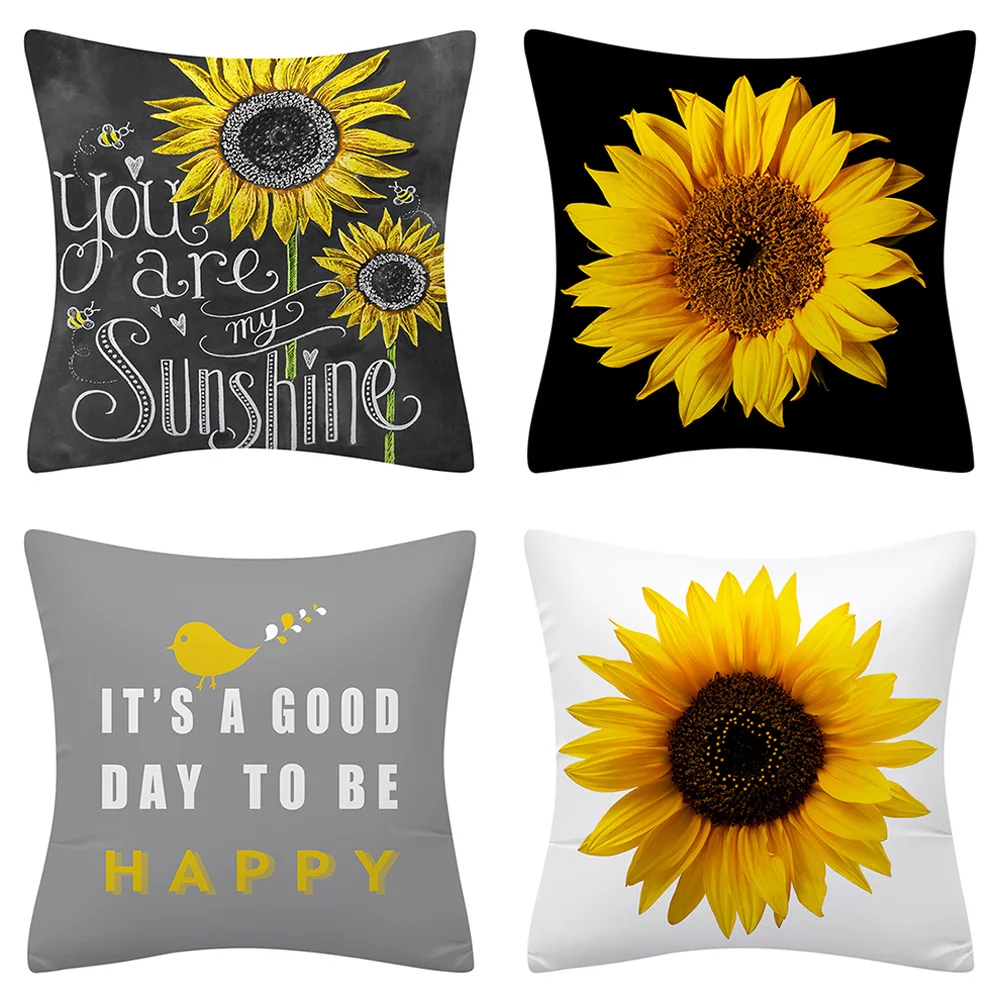 45x45cm Polyester Sunflower Alphabet Print Pillowcase Home Decor Cushion Cover Square Pillowcase
45x45cm Polyester Sunflower Alphabet Print Pillowcase Home Decor Cushion Cover Square Pillowcase
