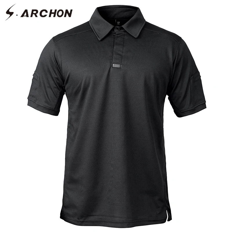 S.ARCHON Men's Military Tactical Polo Shirt Men Summer Army Camouflage Polo Man's Breathable Quick Drying Arm Pocket Polo Shirts
S.ARCHON Men's Military Tactical Polo Shirt Men Summer Army Camouflage Polo Man's Breathable Quick Drying Arm Pocket Polo Shirts