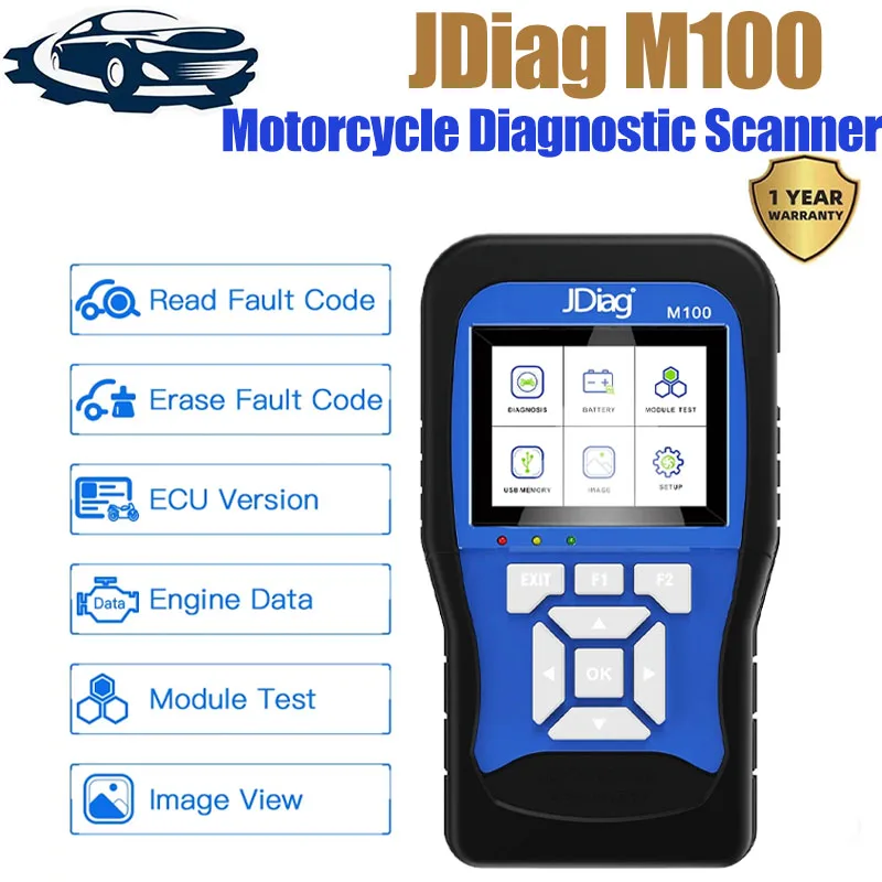 Original JDIAG M100 For KTM/YAMAHA/PIAGGIO Motorcycle Diagnostic Scanning Tool BENELLI Intelligent Moto Scan Tester Tool
Original JDIAG M100 For KTM/YAMAHA/PIAGGIO Motorcycle Diagnostic Scanning Tool BENELLI Intelligent Moto Scan Tester Tool