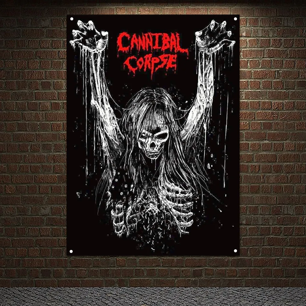 CANNIBAL CORSE Bloody Horrible Death Art Poster Wall Hanging Flag Rock Music Metal Art Banner Skull Tattoos Poster Tapestry
CANNIBAL CORSE Bloody Horrible Death Art Poster Wall Hanging Flag Rock Music Metal Art Banner Skull Tattoos Poster Tapestry
