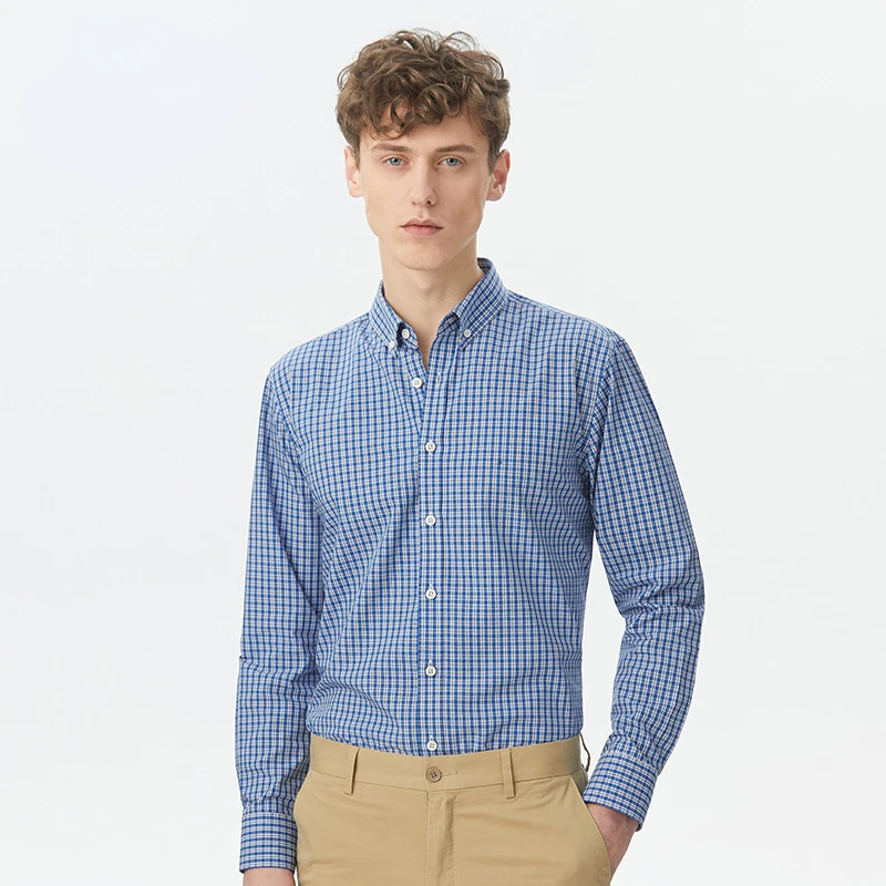 Men's Button Down Plaid Shirt Cotton Breathable Long Sleeve Shirts Fashion Comfortable Standard-fit Casual Checkered Shirts Male
Men's Button Down Plaid Shirt Cotton Breathable Long Sleeve Shirts Fashion Comfortable Standard-fit Casual Checkered Shirts Male