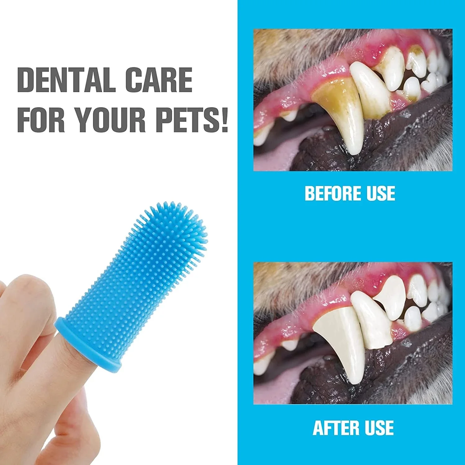 Dog Super Soft Pet Finger Toothbrush Teeth Cleaning Bad Breath Care Nontoxic Silicone Tooth Brush Tool Dog Cat Cleaning Supplies
Dog Super Soft Pet Finger Toothbrush Teeth Cleaning Bad Breath Care Nontoxic Silicone Tooth Brush Tool Dog Cat Cleaning Supplies