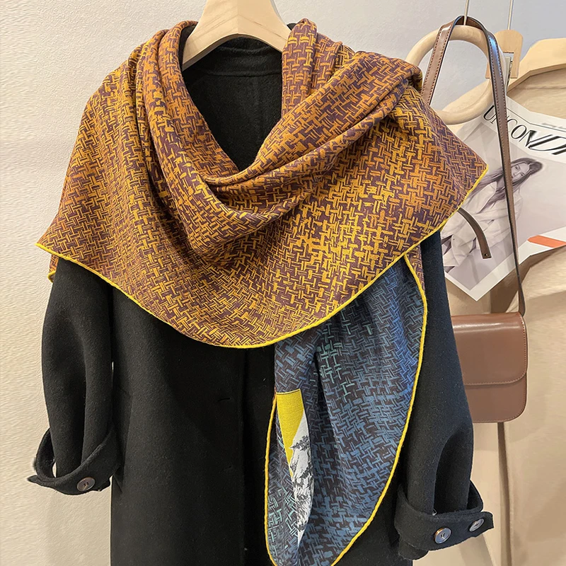 60% Wool 40% Silk Scarf 135*135 Big Square scarf Wraps Women Hand Rolled Office Scarf Shawl Dual-use Beach Travel Gifts for Mom
60% Wool 40% Silk Scarf 135*135 Big Square scarf Wraps Women Hand Rolled Office Scarf Shawl Dual-use Beach Travel Gifts for Mom