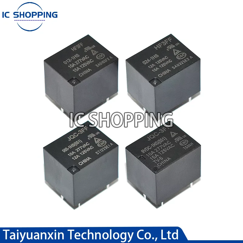 5 шт. HF JQC -3FF- 5VDC 9VDC 12VDC 24VDC -1HS(551) 4-контактный 10A/12A одна группа нормально открытых реле HongFa
5 шт. HF JQC -3FF- 5VDC 9VDC 12VDC 24VDC -1HS(551) 4-контактный 10A/12A одна группа нормально открытых реле HongFa