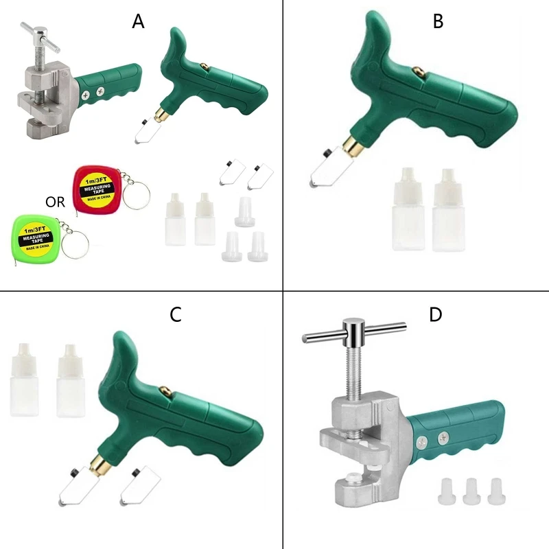Multifunctional Tile Cutte Tool Glass Opener with 2 In1 Handheld Tile Opener for Mirror Window Ceramic Glazed Tile R9UF
Multifunctional Tile Cutte Tool Glass Opener with 2 In1 Handheld Tile Opener for Mirror Window Ceramic Glazed Tile R9UF