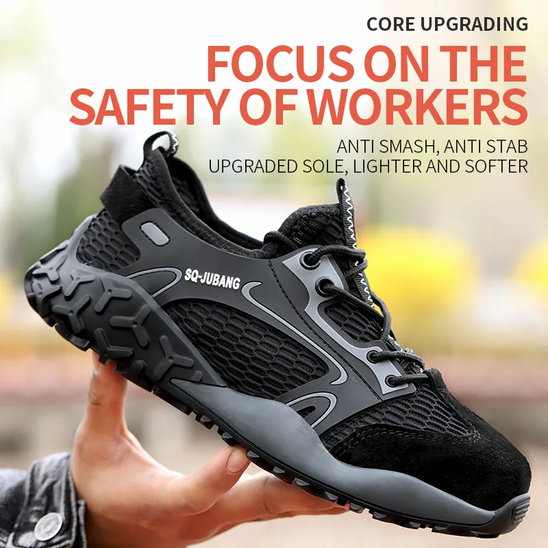 High Quality Men's Boots Safety Shoes Steel Toe Puncture-Proof Work Boots Lightweight Safety Work Shoes Men Indestructible Shoes
High Quality Men's Boots Safety Shoes Steel Toe Puncture-Proof Work Boots Lightweight Safety Work Shoes Men Indestructible Shoes