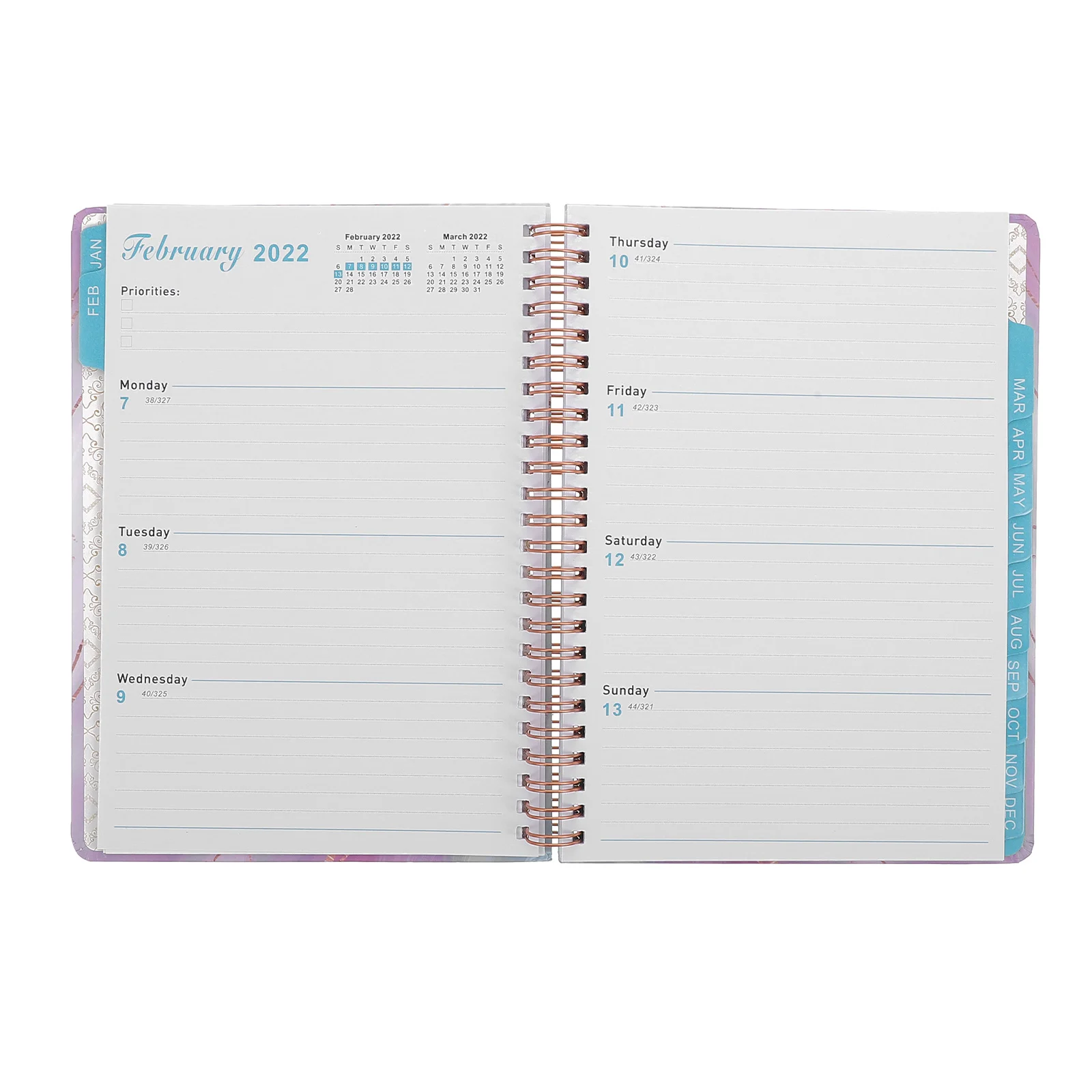 

Planner Notepad Notebook Daily Schedule Weekly Planning Management Time Book Appointment Lined Journal Month Writing Do List