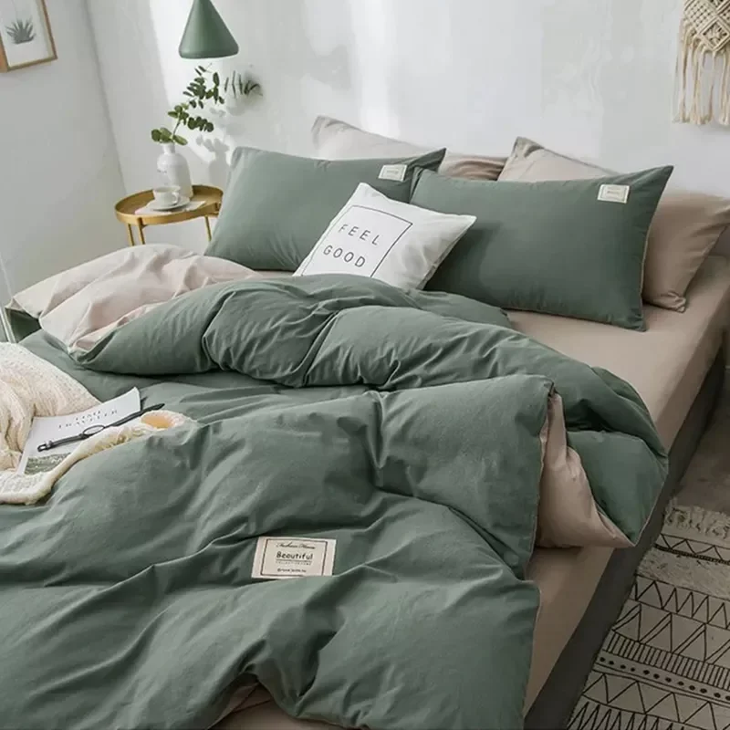 Home Textile Solid Color Duvet Cover Pillow Case Bed Sheet AB Side Quilt Cover Boy Kid Teen Girl Bedding Linens Set King Queen
Home Textile Solid Color Duvet Cover Pillow Case Bed Sheet AB Side Quilt Cover Boy Kid Teen Girl Bedding Linens Set King Queen