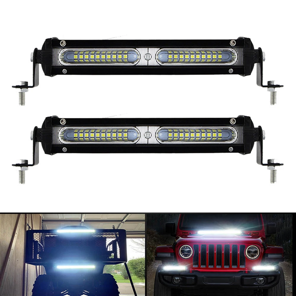 7 inch Off-Road LED Light Bar Spotlight 12-24V Driving LED Work Light 6000K White Driving Fog Lamp for ATV SUV Tractor Truck
7 inch Off-Road LED Light Bar Spotlight 12-24V Driving LED Work Light 6000K White Driving Fog Lamp for ATV SUV Tractor Truck