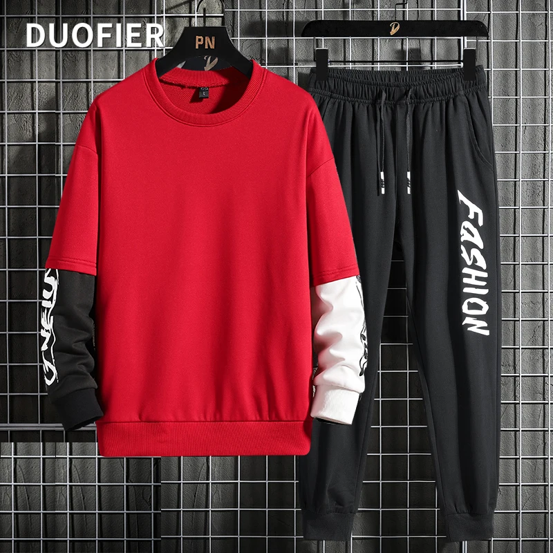 Autumn Men's Tracksuit Sportswear Fashion Casual Sets 2022 Patchwork Long Sleeve Pullover T-shirt + Pants 2-piece Track Suit 4XL
Autumn Men's Tracksuit Sportswear Fashion Casual Sets 2022 Patchwork Long Sleeve Pullover T-shirt + Pants 2-piece Track Suit 4XL