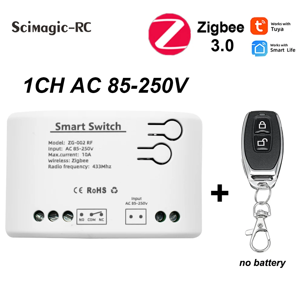 1CH tuya zigbee 3.0 модуль RF смарт-переключатель беспроводное зарядное устройство WiFi 12V 24V 220V 10A реле гаражные ворота контрольная зона
1CH tuya zigbee 3.0 модуль RF смарт-переключатель беспроводное зарядное устройство WiFi 12V 24V 220V 10A реле гаражные ворота контрольная зона