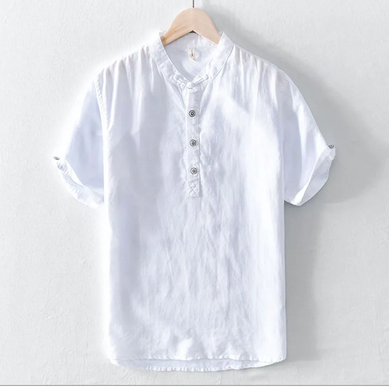 Men Linen Shirts Short Sleeve Breathable Men's Baggy Casual Shirts Slim Fit Solid Cotton Shirts Mens Pullover Tops Blouse
Men Linen Shirts Short Sleeve Breathable Men's Baggy Casual Shirts Slim Fit Solid Cotton Shirts Mens Pullover Tops Blouse