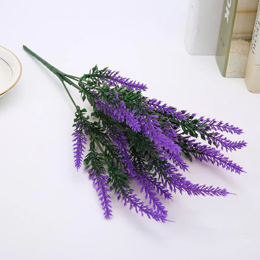 36cm Plastic Lavender Bouquet Artificial Flowers Cold Resistant Lavender Gypsophila Romantic Home Decor Bouquet Wedding Artifici
36cm Plastic Lavender Bouquet Artificial Flowers Cold Resistant Lavender Gypsophila Romantic Home Decor Bouquet Wedding Artifici