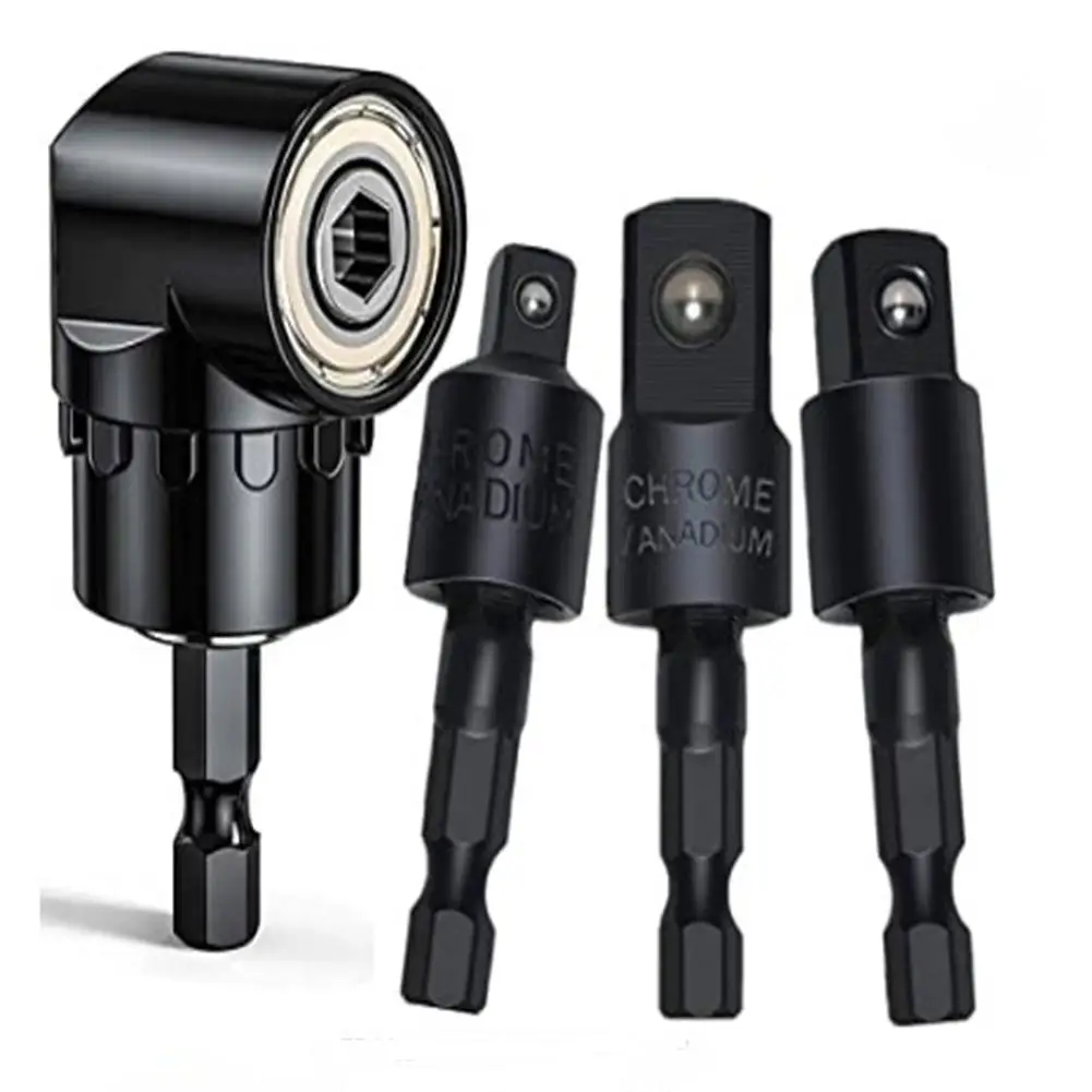 105 Degrees Angle Driver Screwdriver Socket Holder Adaptor 1/4 3/8 1/2 Extension Hex Drill Bit Adjustable Hex Drill Bit Tools
105 Degrees Angle Driver Screwdriver Socket Holder Adaptor 1/4 3/8 1/2 Extension Hex Drill Bit Adjustable Hex Drill Bit Tools