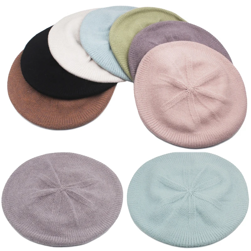 Autumn Winter Vintage Beret Knitted Hat Women Solid Color Warm Artist Painter Cap Bonnet Fashion Beret Hat Men Winter Warm Caps
Autumn Winter Vintage Beret Knitted Hat Women Solid Color Warm Artist Painter Cap Bonnet Fashion Beret Hat Men Winter Warm Caps
