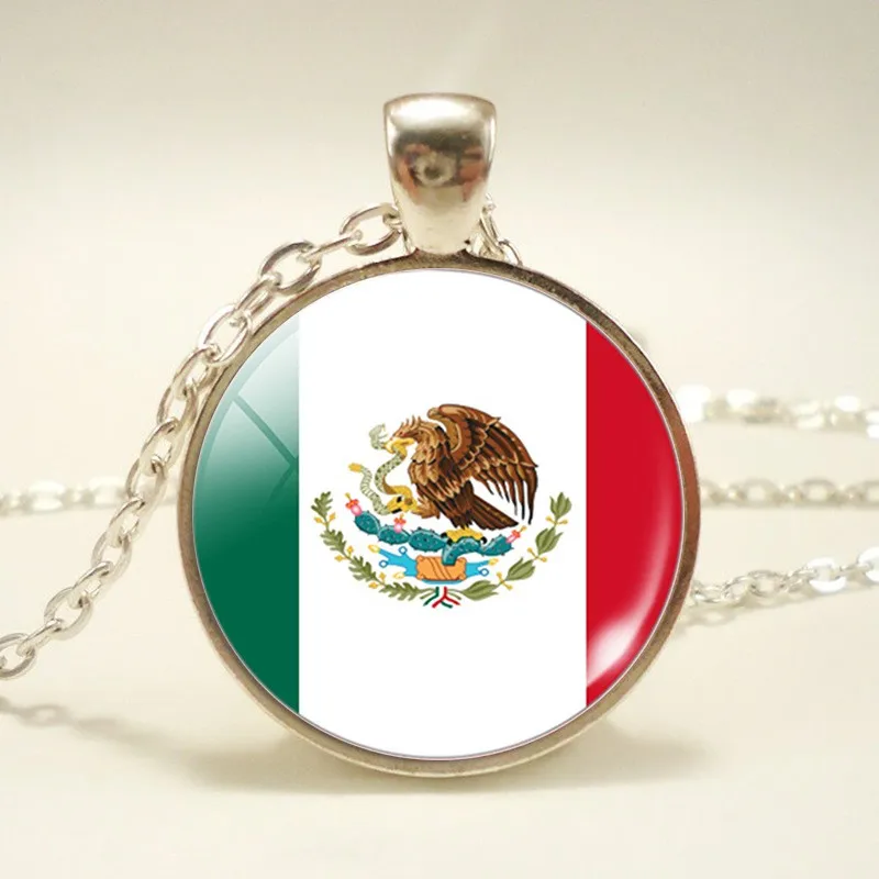 Mexican Flag Pendant Necklace Fashion Round Glass Cabochon Mexico Pendant Keychian Bracelet I Love Mexico Jewelry Patriot Gifts
Mexican Flag Pendant Necklace Fashion Round Glass Cabochon Mexico Pendant Keychian Bracelet I Love Mexico Jewelry Patriot Gifts