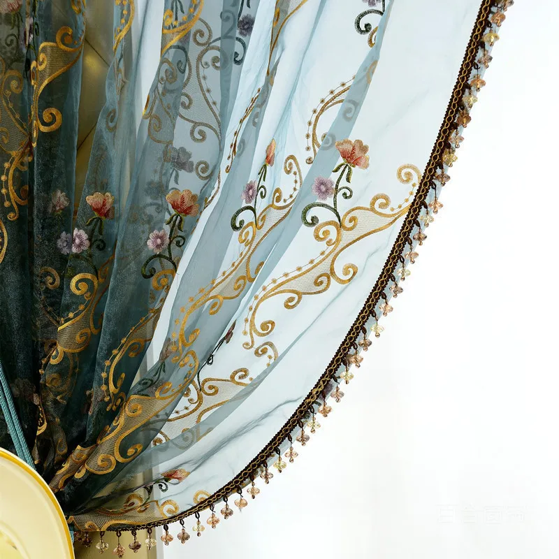 Customized High-grade European Embroidery Window Blackout Screen Curtain Korean Rustic Curtains for Living Room Drift
Customized High-grade European Embroidery Window Blackout Screen Curtain Korean Rustic Curtains for Living Room Drift