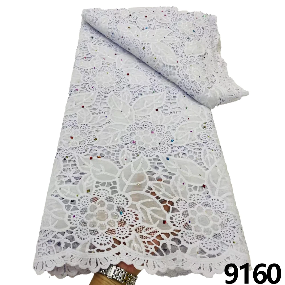 Latest White silk lace Fabric with Sequin 2023 High quality lace material for Brides Nigeria Wedding Dress 5 yards
Latest White silk lace Fabric with Sequin 2023 High quality lace material for Brides Nigeria Wedding Dress 5 yards