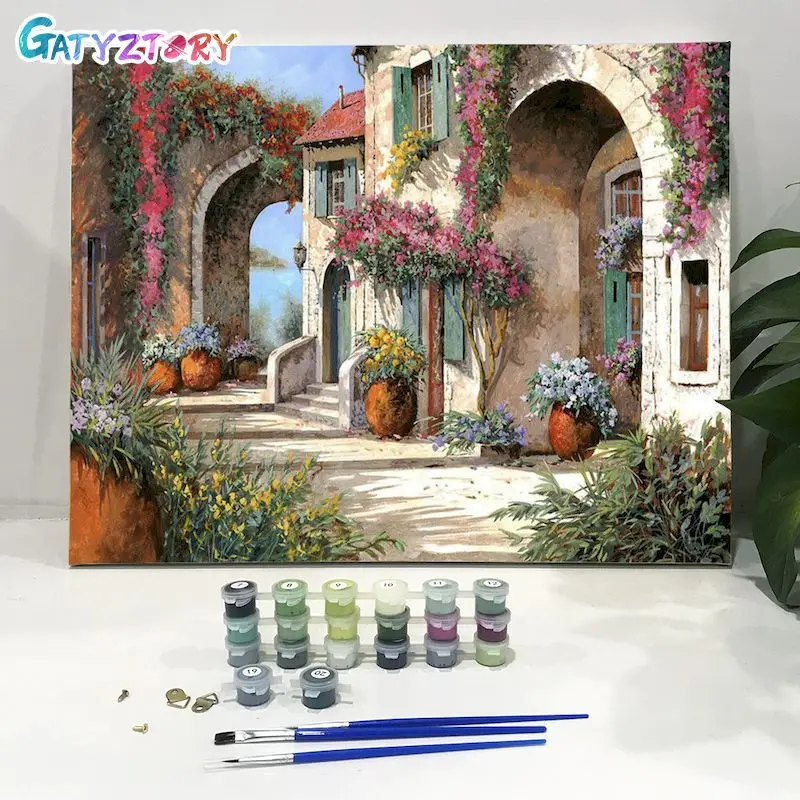 GATYZTORY Frame DIY Painting By Number Flowers House Picture By Numbers Diy HandWorks Wall Art Picture For Home Decoration 60x75
GATYZTORY Frame DIY Painting By Number Flowers House Picture By Numbers Diy HandWorks Wall Art Picture For Home Decoration 60x75