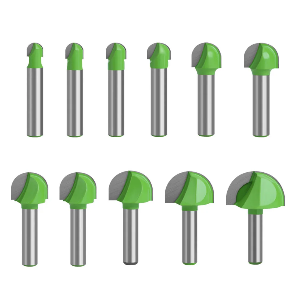 Woodworking Tools 11pc Set 8mm Shank Ball Nose End Mill Round Nose Cove Milling Cutter Router Bits For Wood Radius Core Box MDF
Woodworking Tools 11pc Set 8mm Shank Ball Nose End Mill Round Nose Cove Milling Cutter Router Bits For Wood Radius Core Box MDF