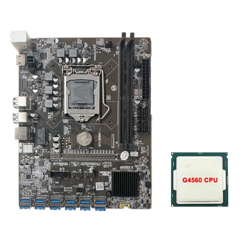 Материнская плата AU42 -B250C для майнинга BTC с процессором G4560 LGA1151 12xpcie на USB3.0, слот для графической карты поддерживает DDR4 DIMM RAM для BTC
Материнская плата AU42 -B250C для майнинга BTC с процессором G4560 LGA1151 12xpcie на USB3.0, слот для графической карты поддерживает DDR4 DIMM RAM для BTC