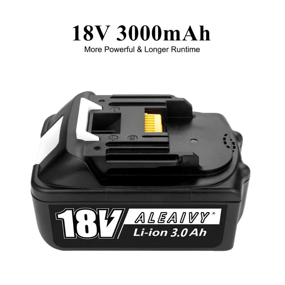 Original Makita 18V 3000mAh 3.0Ah Rechargeable Power Tools Battery with LED Li-ion Replacement LXT BL1860B BL1860 BL1850
Original Makita 18V 3000mAh 3.0Ah Rechargeable Power Tools Battery with LED Li-ion Replacement LXT BL1860B BL1860 BL1850