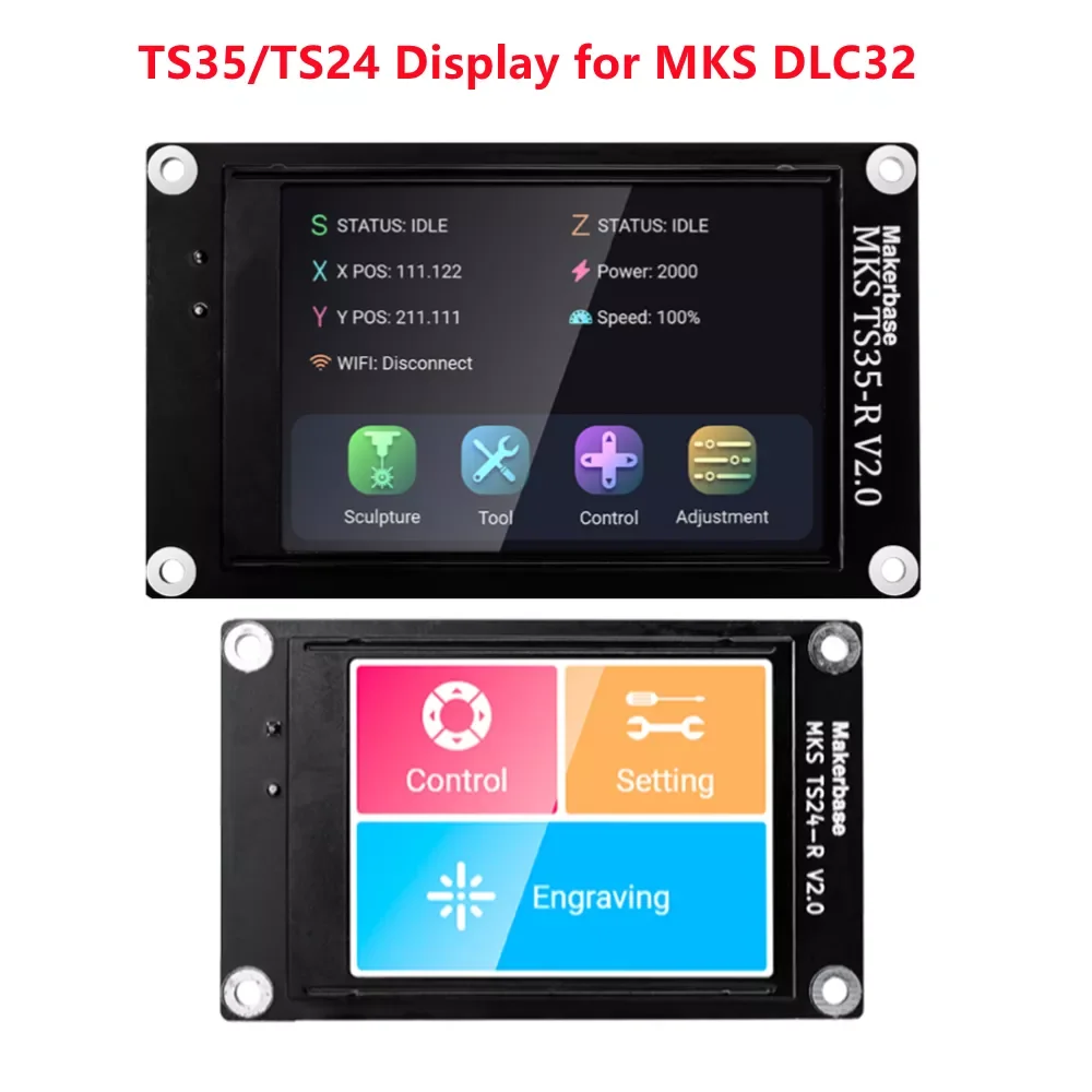 Makerbase MKS TS35 TS24 touch screen TS3.5 TS2.4 TFT LCD shield for MKS DLC32 V2.1 control card 32 bit cnc offline controller
Makerbase MKS TS35 TS24 touch screen TS3.5 TS2.4 TFT LCD shield for MKS DLC32 V2.1 control card 32 bit cnc offline controller